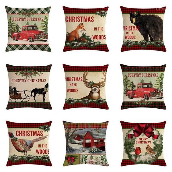 

merry christmas xmas designed throw pillow case cover cushion decor l9081