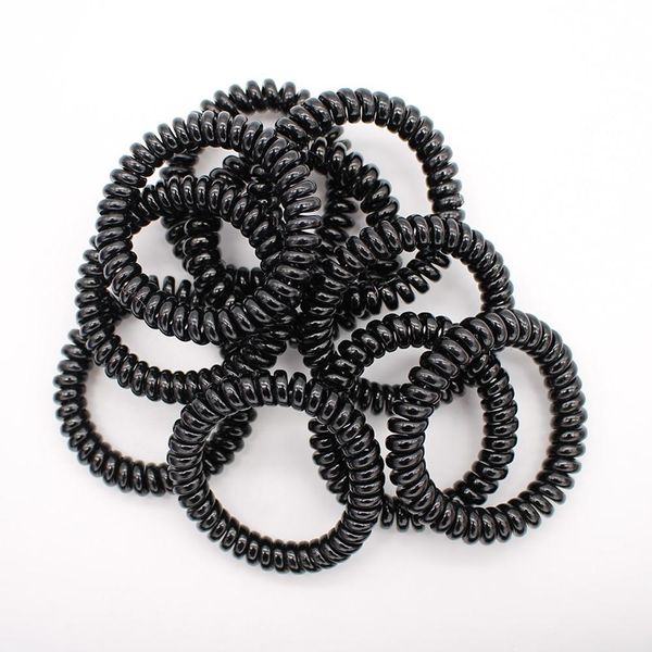 

мода основные винтовые спиральные резиновые резиновые полосы с красивым блеском экологически чистых удобренных телефонных проводов петли для, Silver