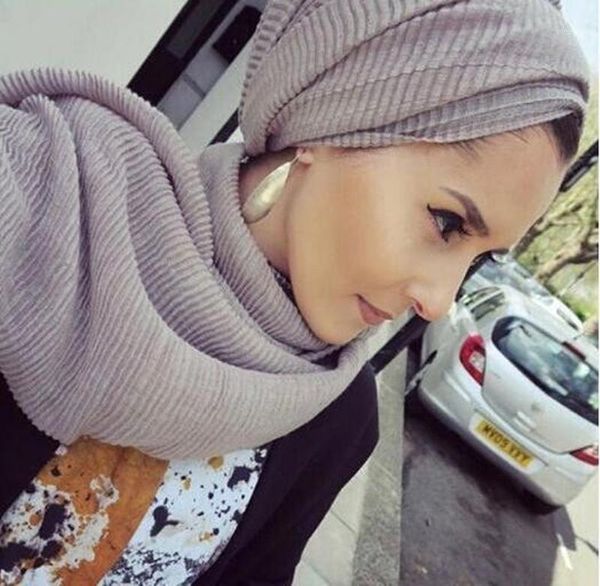 

horizontal ripples 100% viscose plain women scarves shawls muslim hijabs long scarf luxury turkey style echarpe1, Red