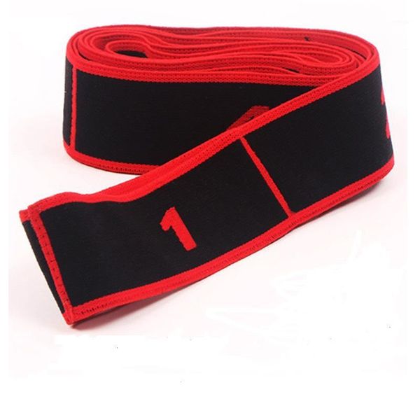 

drop shipping girls gymnastics ballet latin stretch bands yoga exercise band foot loop dance training elastic band 2 color1, Black;red