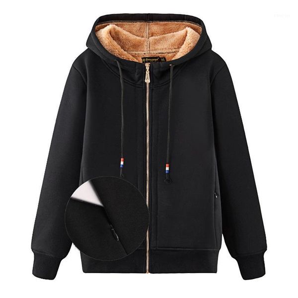 

sweatshirts autumn women's hoodies plus size 5xl 7xl fashion pocket casual loose jacket bf ulzzang harajuku daily1, Black
