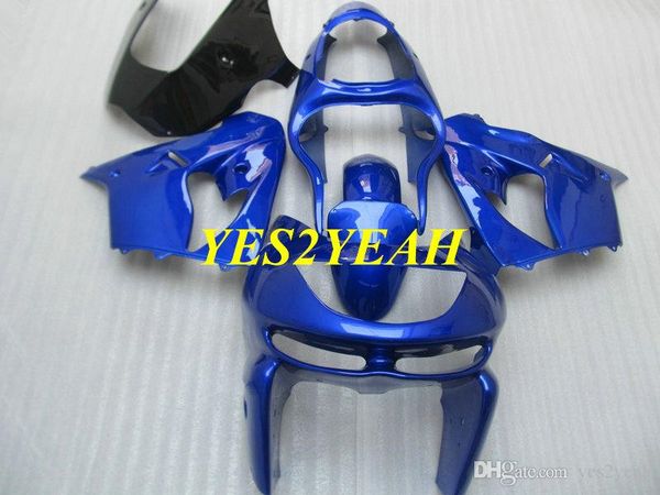 Kit corpo carenatura moto per KAWASAKI Ninja ZX6R 636 98 99 ZX 6R 1998 1999 Carene blu ABS Carrozzeria + Regali KP11