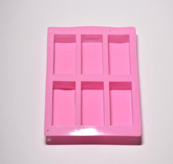 

6 cavities handmade rectangle square sile soap mold chocolate cookies mould cake decorating fondant molds jlluwon mx_home