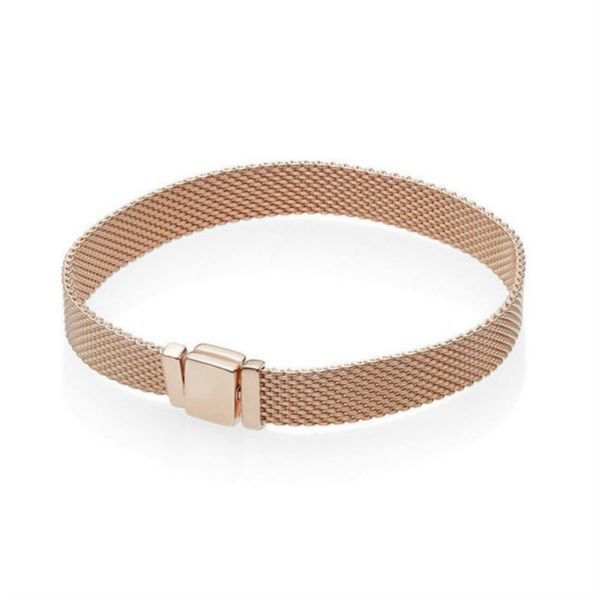 

2021 new 100% 925 sterling silver reflexions bracelet fit european charm beads for women gift original fashion diy jewelry gift four, Golden;silver