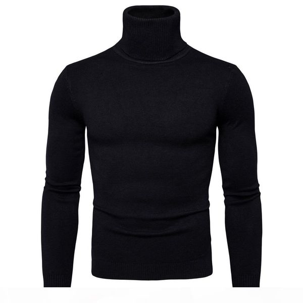 

winter high neck thick warm sweater men turtleneck brand mens sweaters slim fit pullover men knitwear male double collar, White;black