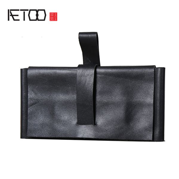 

hbp aetoo leather handmade long wallet cowhide mobile phone bag, Red;black