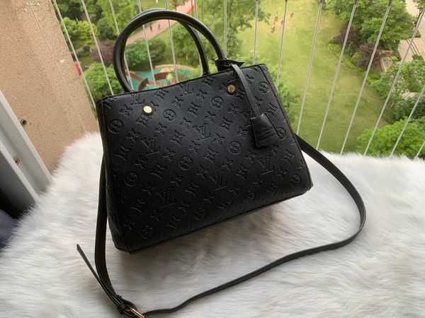 

crossbody luxurys handbags designers purses letter bag genuine leather brand women embossing montigne tote shoulder bags solds bag vjok