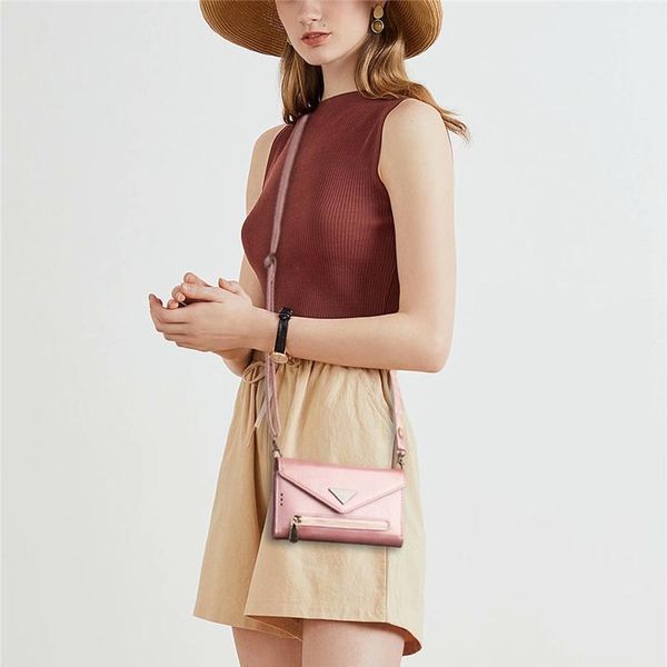 

card holder long strap crossbody wallet case for iphone 11 12 pro max 12mini x xr xs 7 8 plus se2020 qylgca