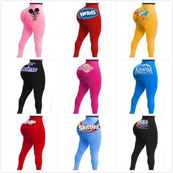 

women yoga pants designer slim letters pattern printed leggings ladies new fashion tight trousers 2020 bg, White