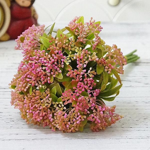 

1 pcs pearl fruit artificial flowers bouquet plastic simulation plant decoration diy home table wedding accessories fake decor