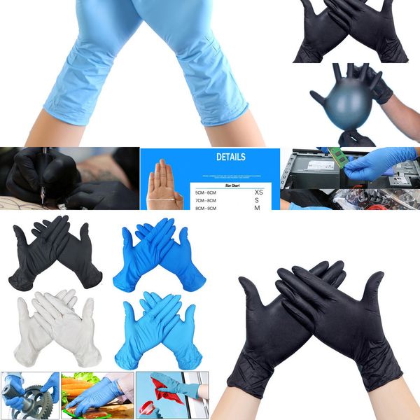 

factorybgprnitrile navy powder blue disposable insulated protective (latex) - pack of 100 pieces gloves