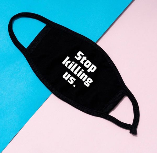 

factoryreusable i can't breathe designer washable face cloth masks cotton black mascarillas protective fashion