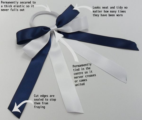 

bow 65pcs mix color hair streamers holder ponytail bows