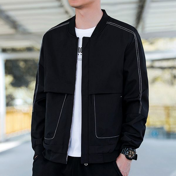 

high quatity men's spring and autumn men's coat jacket luxury fashion jackets casual slim jacket coat windbreaker outdoor sports j, Black;brown