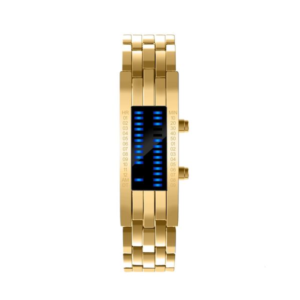 

mens mechanical watches sleek luxury mens watch alloy digital led sports meeting bracelet wrist watch gifts, Slivery;brown