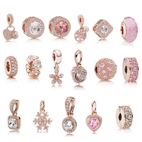 

s925 sterling silver jewelry diy beads fits pandora ale charm for pandora bracelets for women for european rose gold bracelet&necklace xylz, Black