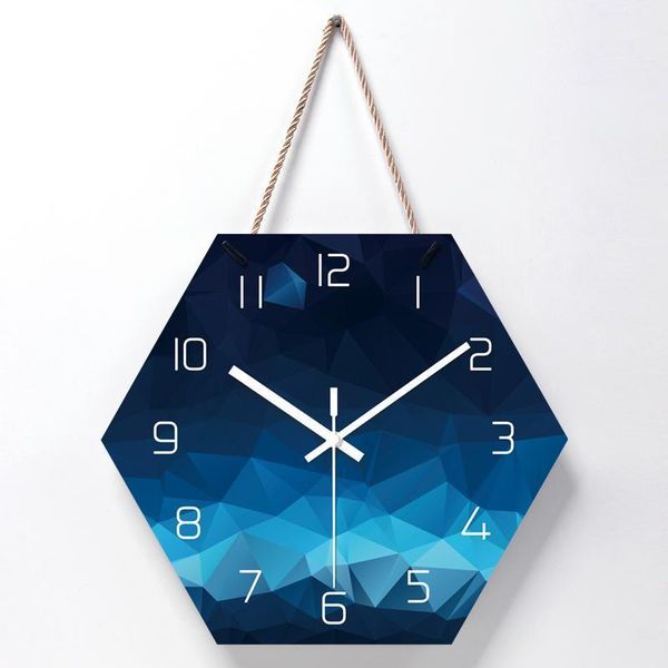 

lanyard creative mute modern design large wall clock clocks for home kitchen living room decor battery operated silent1