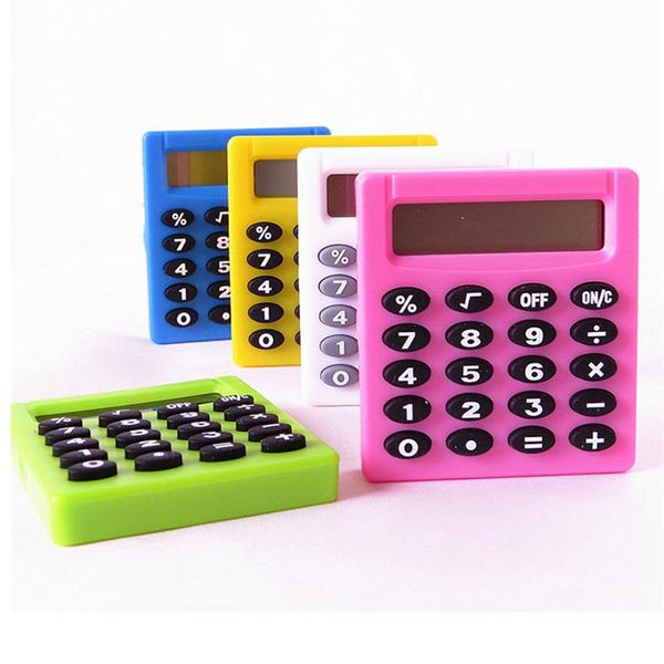 

2020 new fashion cartoon mini pocket calculator 8-digit display portable calculator handheld pocket coin battery calculator