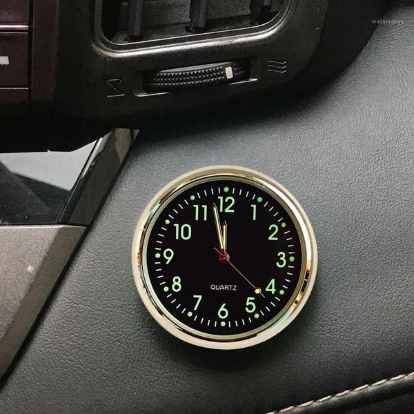 

car self-adhesive clock electonic interior ornament mini digital luminous watch for vehicle1