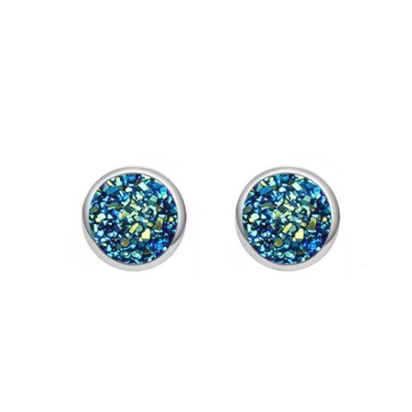 

stud fashion simple round dreamy sky girl earrings for women 2021 pendants vintage jewelry female christmas gifts the year, Golden;silver