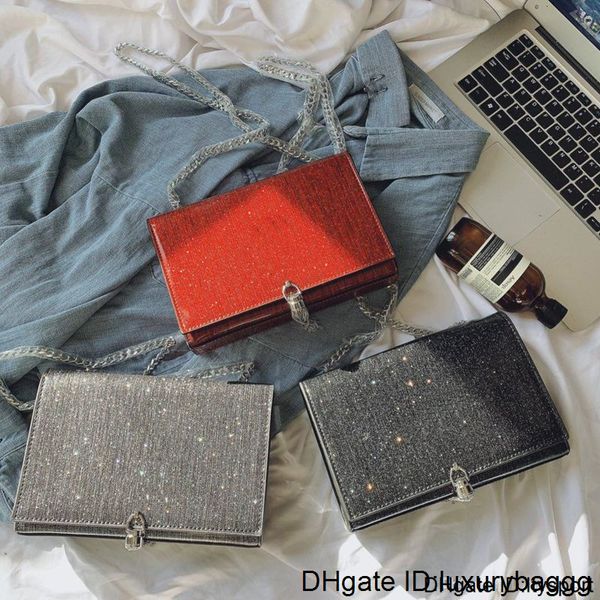 

2020 genuine leather women handbag bright shoulder bag lady's crossbody 3 colors bags chain strap