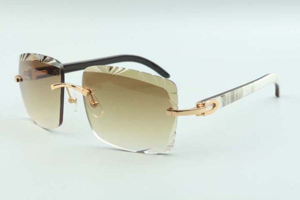 

locs sunglasses bus sunglasses 35240 with hybrid horn temples and 58mm cut lens ovy6, White;black