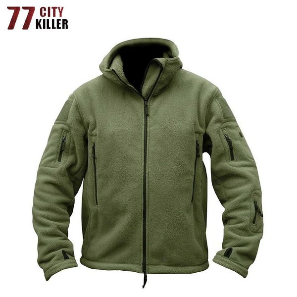 

77city killer winter fleece jacket men tactical jacket warm hooded mens jackets and coats outerwear clothing size s-3xl, Black;brown
