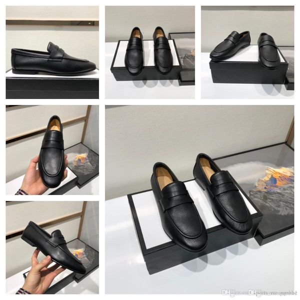 

mi luxury men dress shoes formal wedding leather shoes designers retro brogue business office men's flats oxfords 33, Black