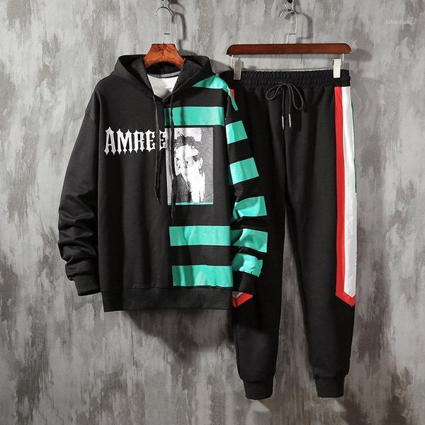 

new men fashion hoodies+pants sets male tracksuit men's slim fit comfortable sportswear man brand sweatshirts coat clothing1, Gray