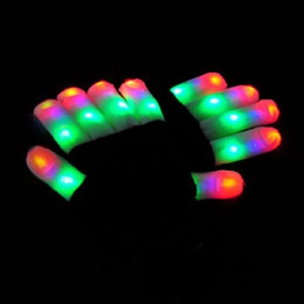 

dance led flash five fingers lights ghost black bar stage performance colorful rave light finger lighting gloves glow fl