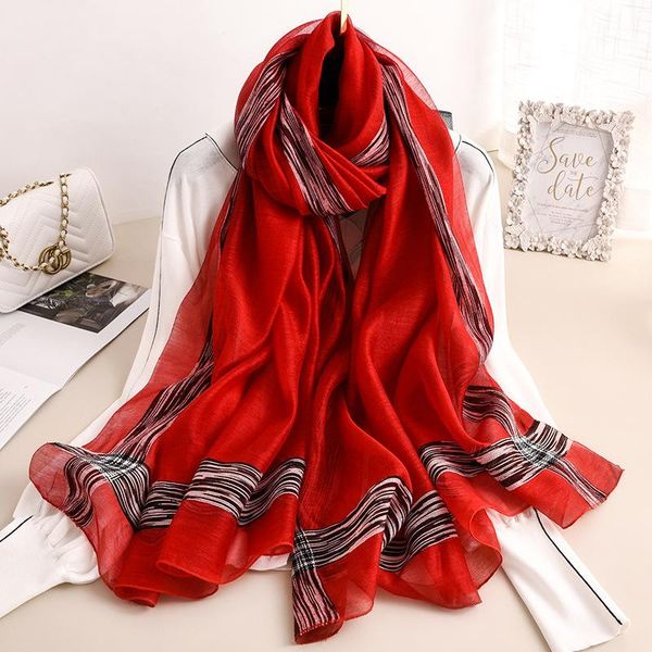 

высококачественный шелковый шарф для женщин сплошной шеи шеи hijab шарфы зима пашмина шали леди обертываются теплые буфанда wmtels, Blue;gray