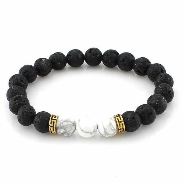 

bracelets charms natural yoga lava rock beads stone essential oil diffuser bracelet fashion jewelry xmas giftu9vi, Black