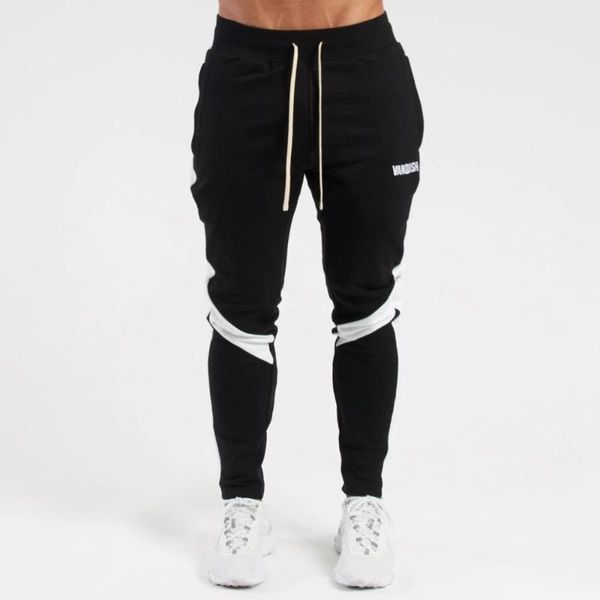 

moda casual calças masculinas novas calças de rua roupas masculinas jogger algodão de fitness ao ar livre casuais, Black