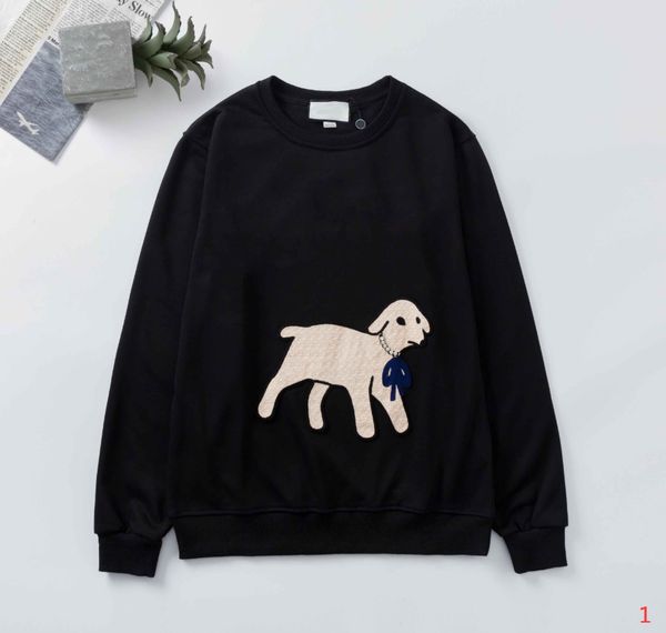 

gxxxi italy mens & womens hoodies 2020 new fashion dogs pattern sweatshirt casual letters jumpers autumn clothes 3 colors size m-2xl, Black