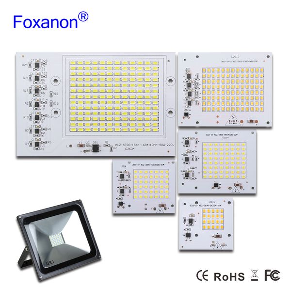 

smart ic led lamp smd chip bead light beads 220v 10w 20w 30w 50w 90w for outdoor floodlight bead chips cold white warm white