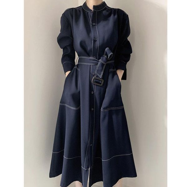 

ewq] 2020 autumn new long sleeve simple and fashionable ladies coat plus size casual ladies trendy clothing women's windbreaker, Tan;black