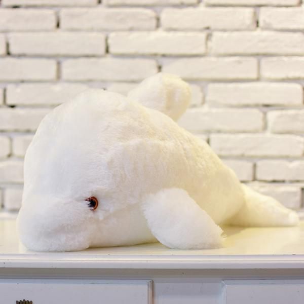 

45cm creative luminous plush dolphin doll glowing pillow led light animal toys colorful kids children's gift wj453 wmtpgs