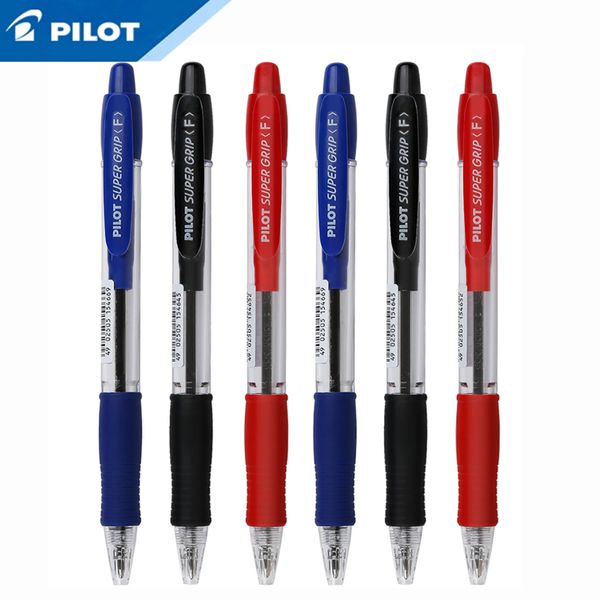 6 PC/lotto giappone pilota BPGP-10R-F Penna all'ingrosso Penna da 0,7 mm Super Click Point Penna di scrittura di forniture per la scuola 201202