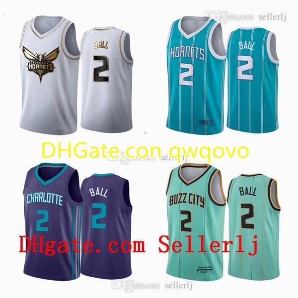 

2 lamelo ball charlotte hornets 2020-21 mint green city basketball jersey, Black;red