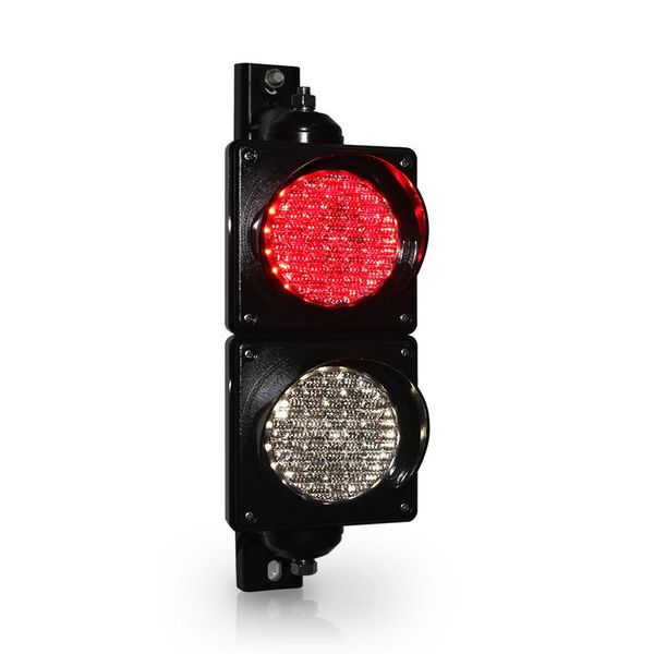

8inch red white traffic light signal for parking lot