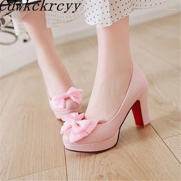 

spring and autumn new pattern europe and america fashion round head high-heeled women shoes sweet bow shallow mouth women shoes1, Black