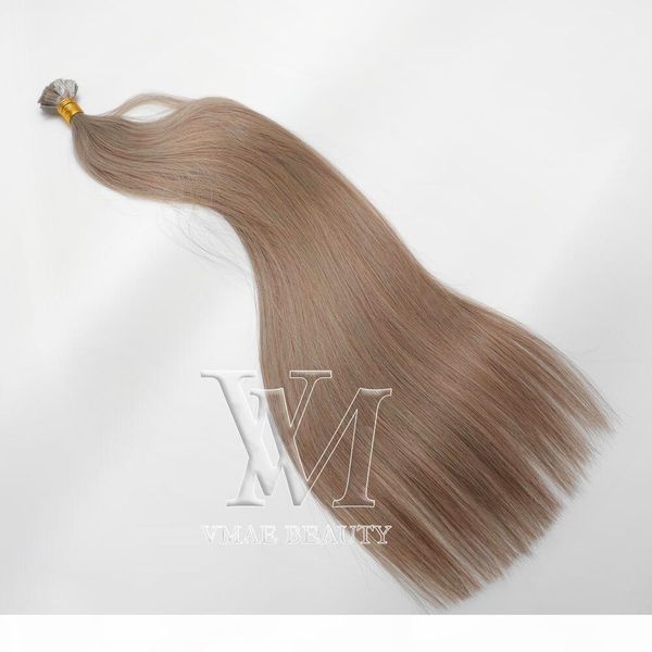 

vmae single drawn natural 100g indian european hair beauty salon stick flat tip dark ash blond pre bonded 100% human hair extensions, Black