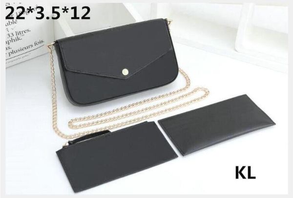 

women 3pcs/set embossing shoulder bag pu leather classic crossbody bags lady handbags purse more color yoplk9