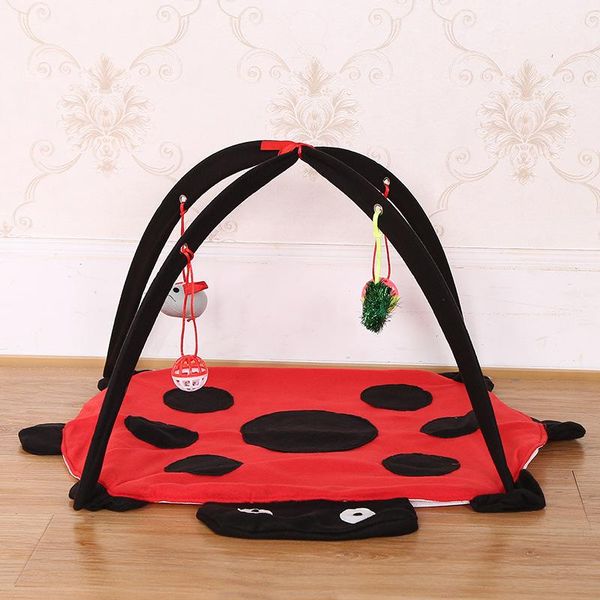 

cat beds & furniture beetle tent pet litter toy striped play wholesale