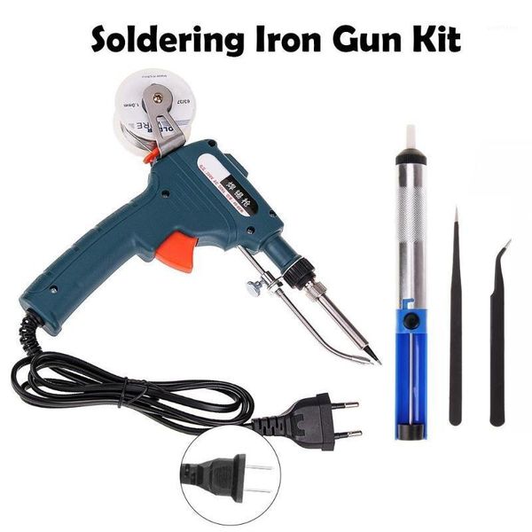 

60w soldering tool soldering iron suit electric iron kit internal heat type handheld high temperature dark green puller tools1