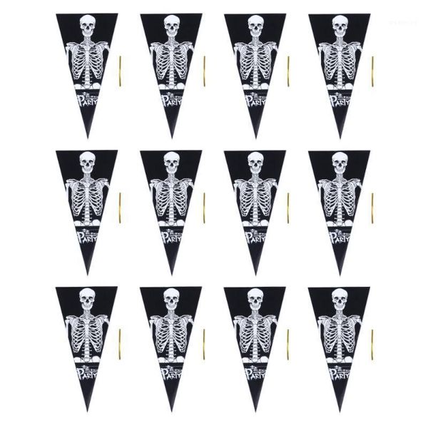 

300pcs halloween triangle bag weird scary toy candy wrappers packaging bag1