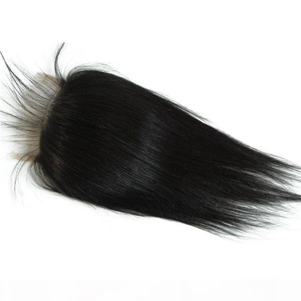 

vietnamese human hair straight lace closure bleached knots brazilian peruvian indian malaysian closure piece with baby hair fdshine, Black;brown