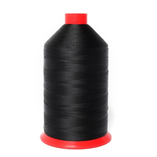 

yarn 4th tex70(v69) 1lb/spool black bonded nylon thread for leather and shoes upholstery sewing thread,6200yards, Black;white