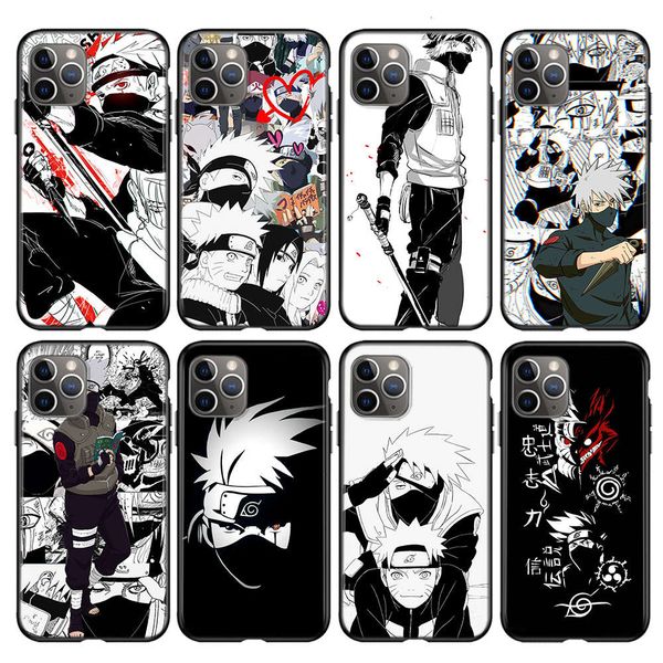 

naruto kakashi hatake silicone cover def 12 mini 11 pro xs max xr 8x8 7 6s 6 plus 5s case