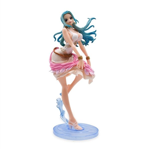 

japanese anime one piece 10" 24cm pvc nefeltari vivi action figure model collection toys for kids christmas gifts y200421